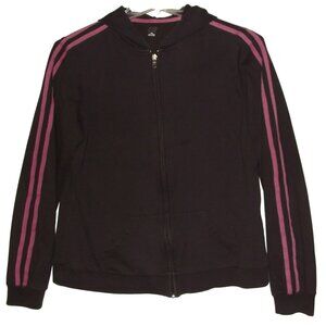 SJB Active Hoodie Womens LT(large tall)brown pink french terry zip jacket cotton